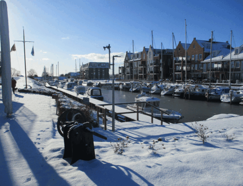 Winterse pracht in de haven van Watersportvereniging Oude-Tonge!